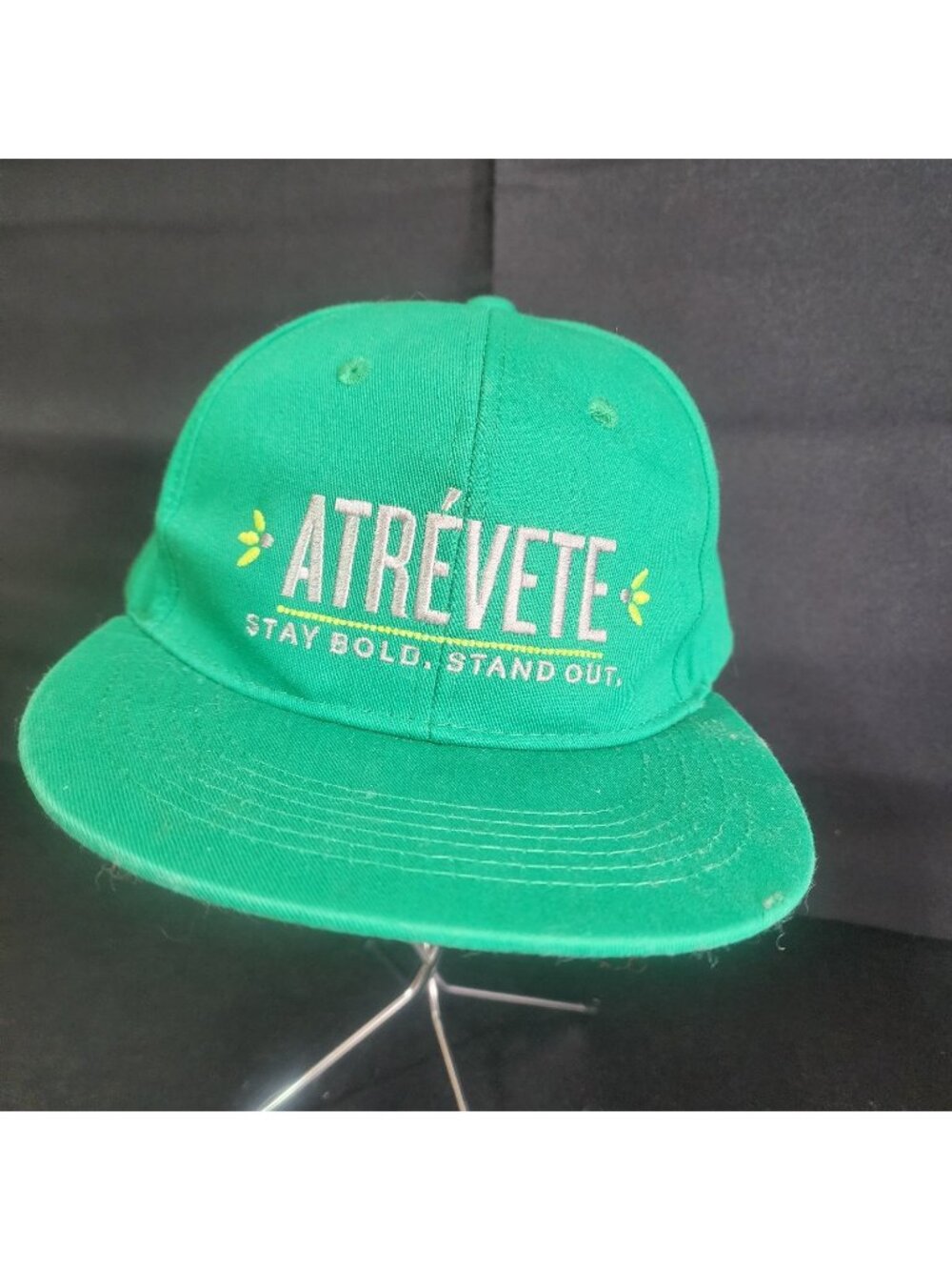 Hornitos Branded Snapback Flat Brim Hat "Stay Bold, Stand Out" Green & White